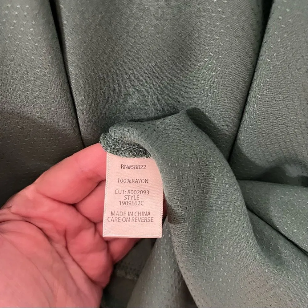 Max Studio Green Vice Embroidered Mini Dress Size Small - Image 11