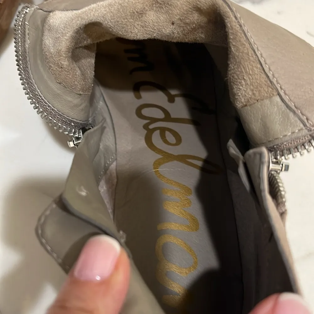 Sam Edelman “Packer” putty colored leather booties - Image 5