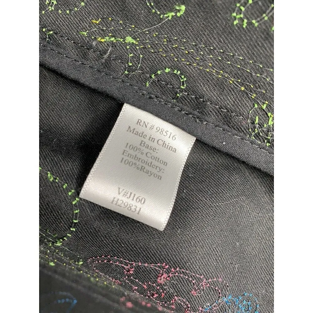 Coldwater Creek Jacket Size L Art-to-Wear Cotton Embroidered Lux Shopping Coffee - Image 4