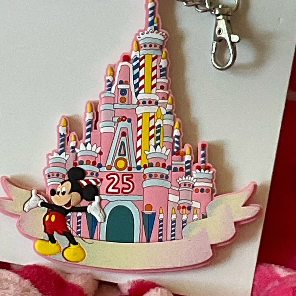 Disney World 25th Anniversary Vault Collection Keychain/Bag charm 5 1/4” tall. - Image 3