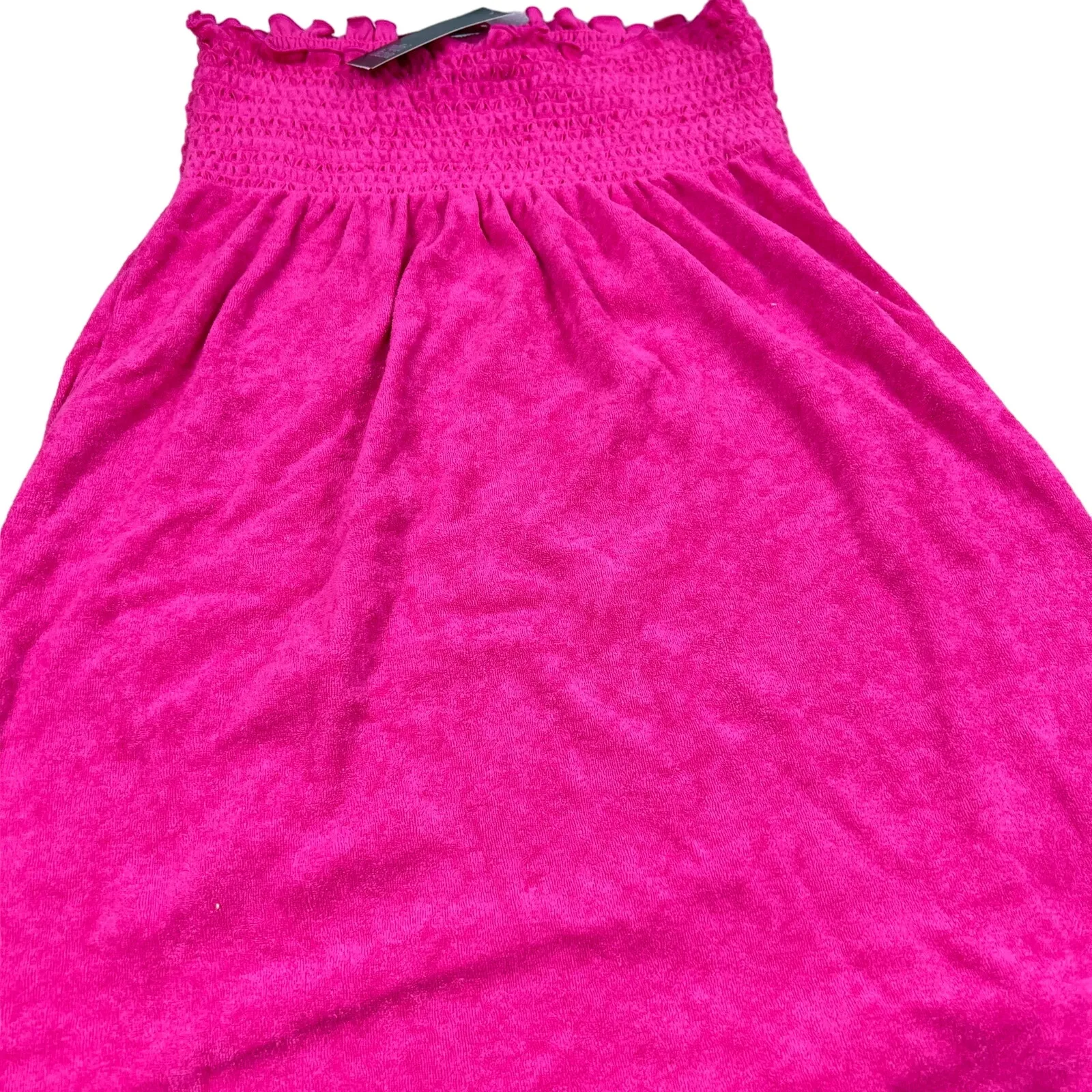 Wild Fable Women's Pink Sleeveless Smocked Terry Dress - Size Small - NWT - Image 2