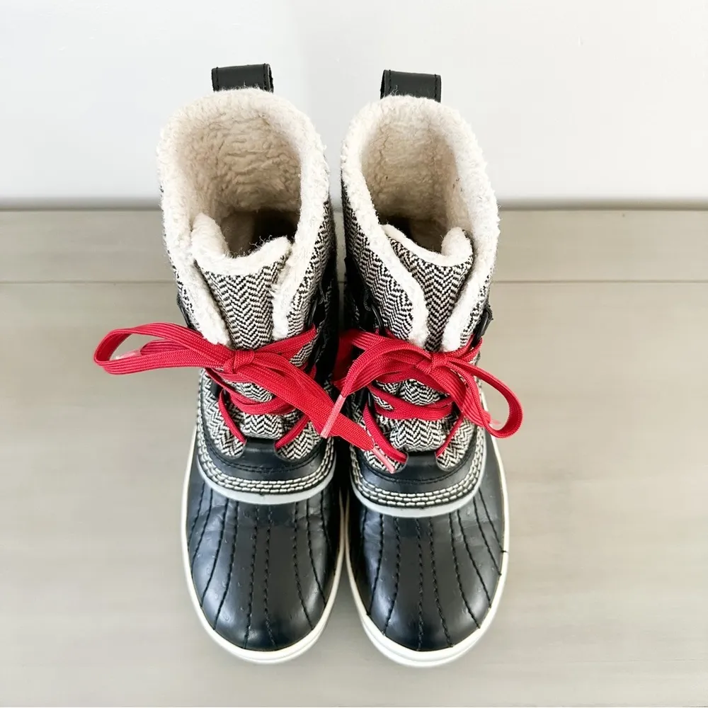 Sorel Womens Trivoli Herringbone Insulated Waterproof Lace up boots sz 6 - Image 2