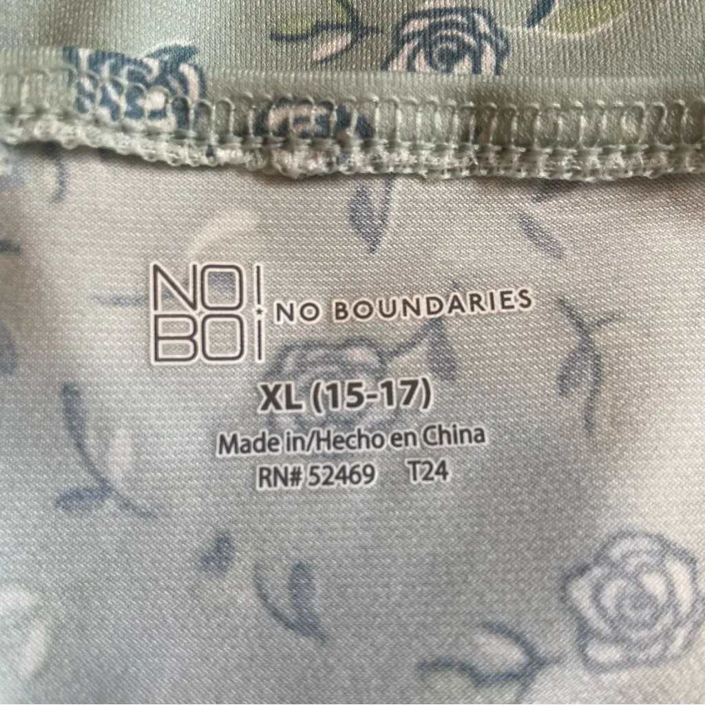 Aqua & Light Blue Rose Print Wrap Slip Maxi Dress XL Size 15 - Image 10