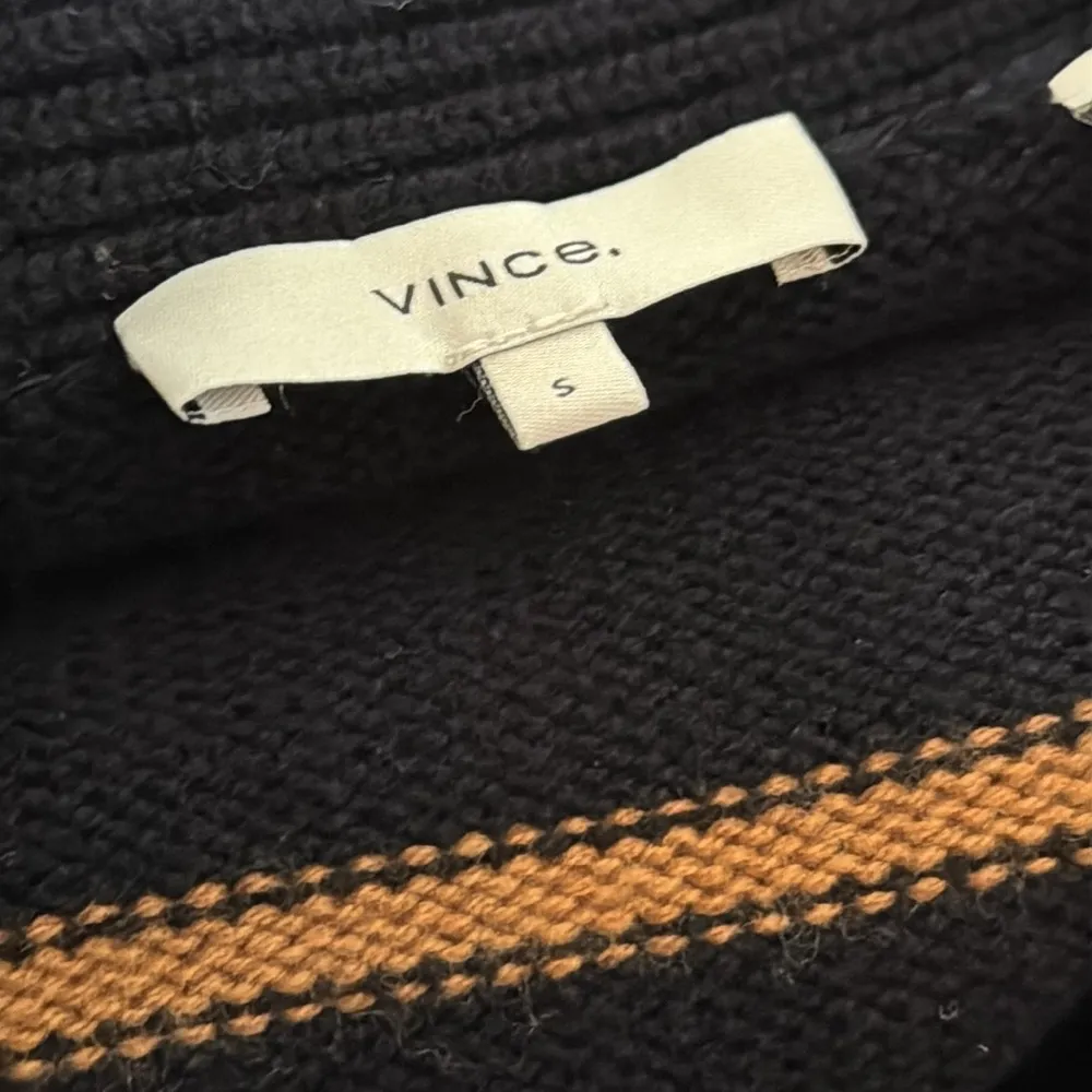 Vince Women's Breton Stripe Cardigan Sweater Coastal/Vicuna S - Image 4