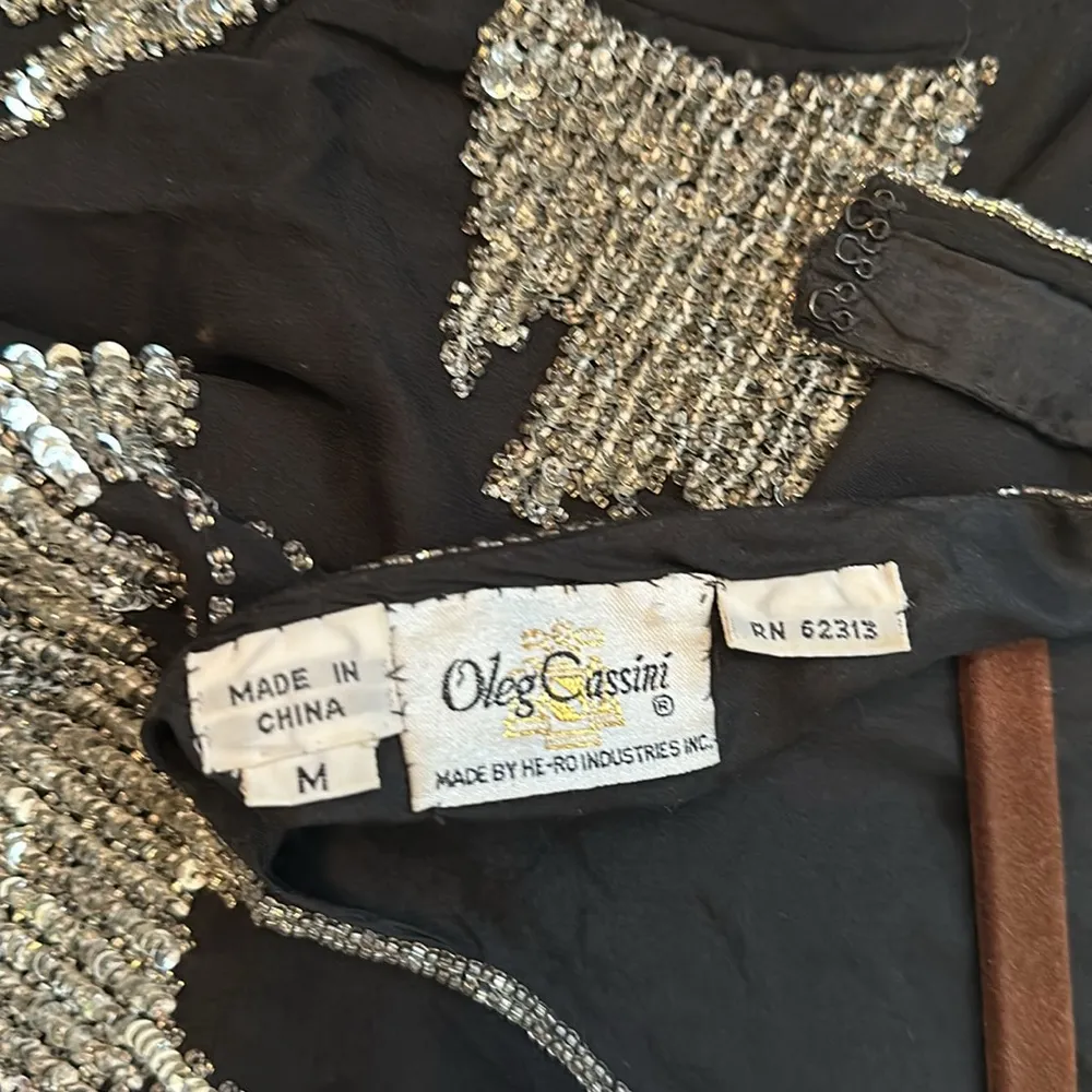 Vintage Oleg Cassini Silk Blouse, Size M - Image 7