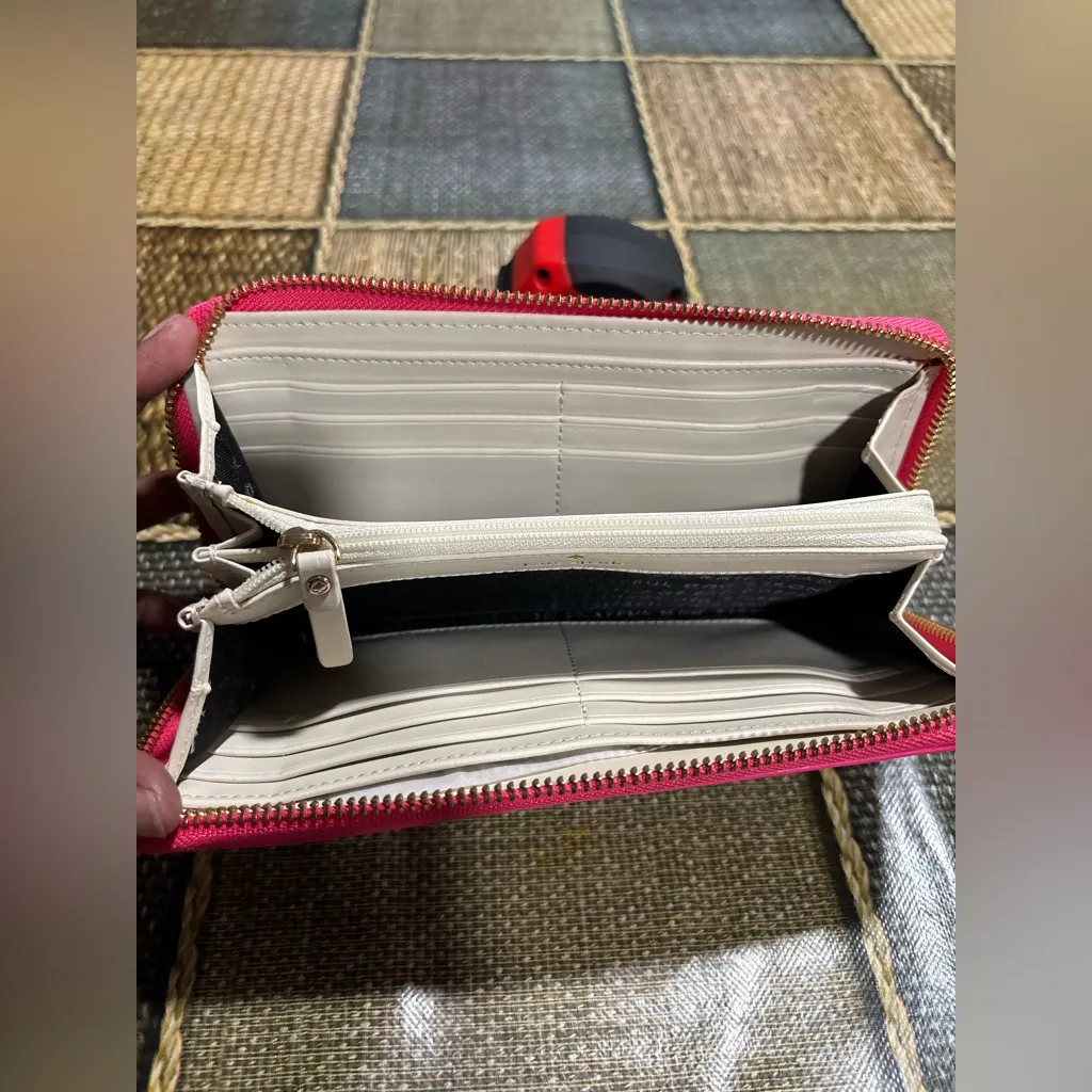 🩷🩷KATE SPADE  new york Lola Glitter Large Continental Zip Wallet - Rose Pink.🩷🩷 - Image 8