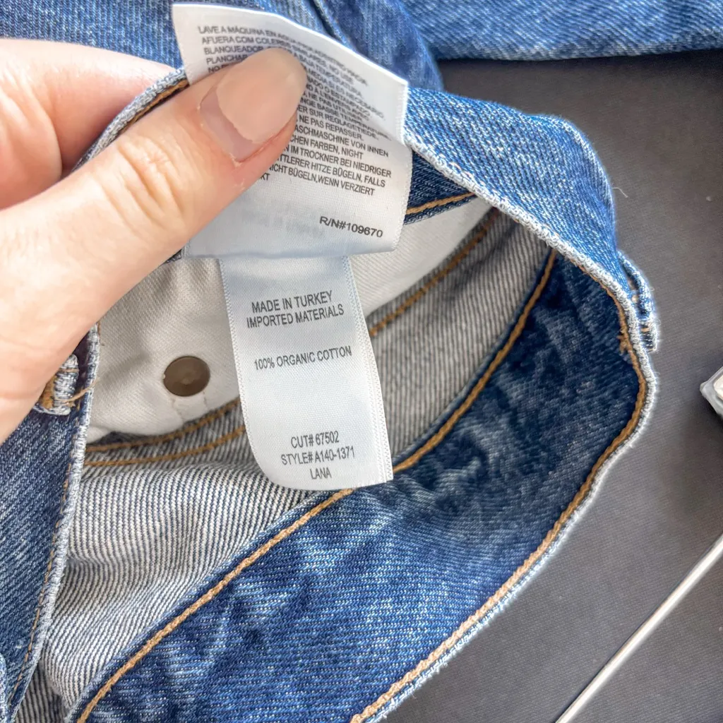 AGOLDE Lana Mid Rise Straight Jeans Sphere - Image 7