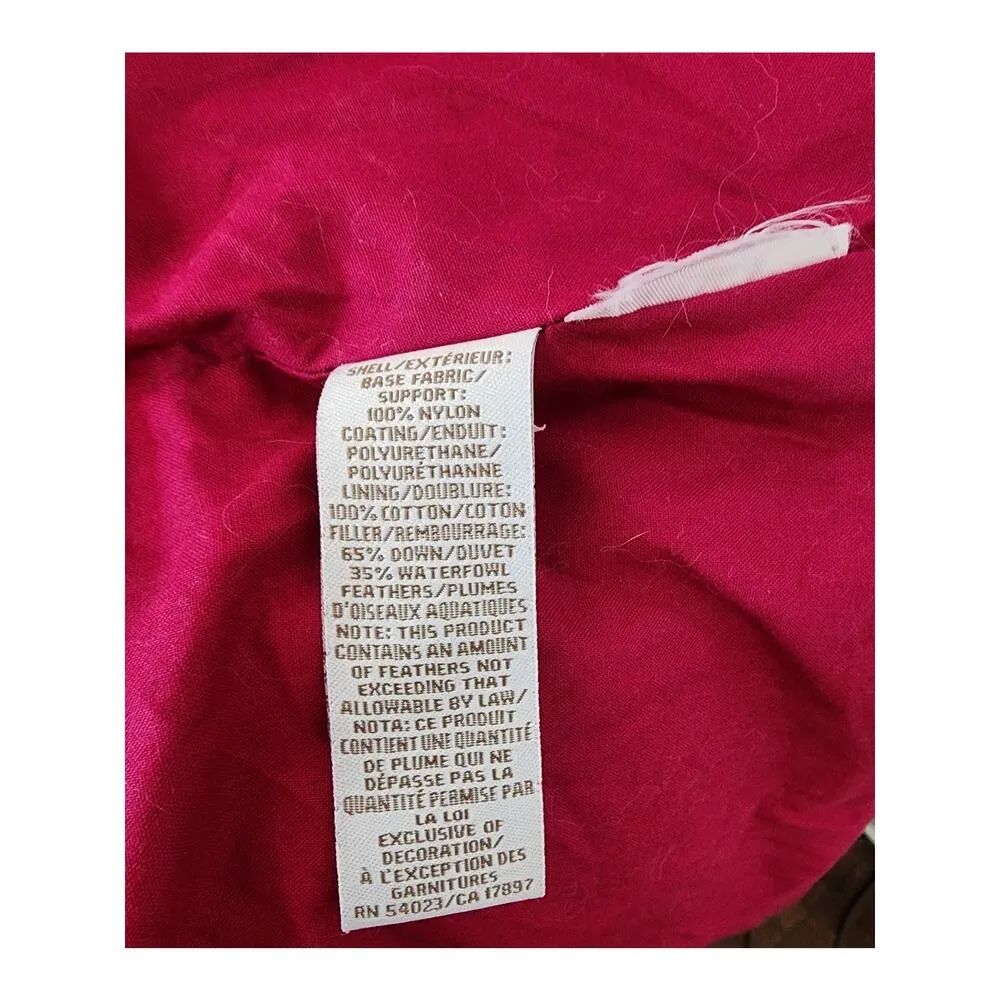 Vintage Old Navy Burgundy Down Puffer Vest Women's Size Small - Image 6