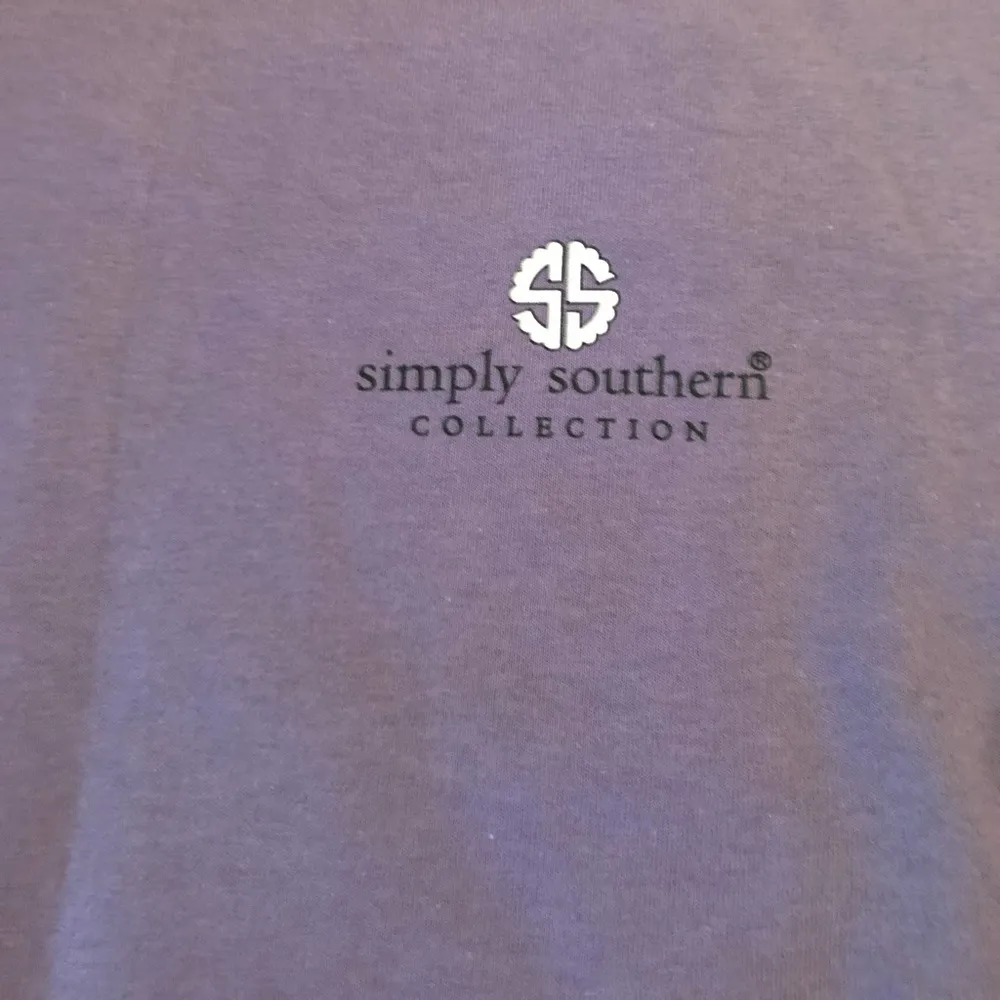 Simply Southern Delaware LS Crewneck Tee Plum M Graphics Long Sleeve Crewneck - Image 6