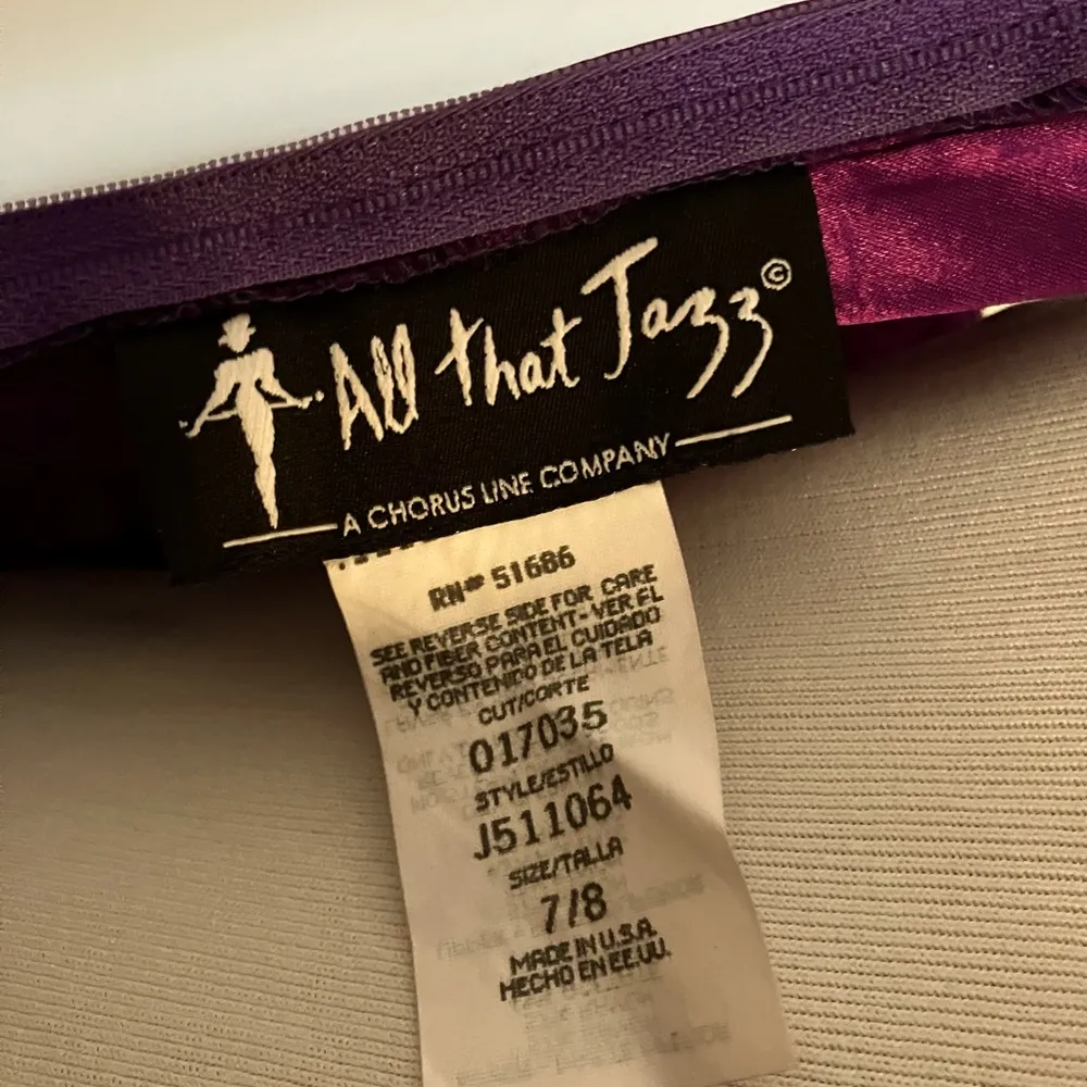 Vintage All That Jazz Strappy Prom Dress Purple Size 7/8 - Image 6