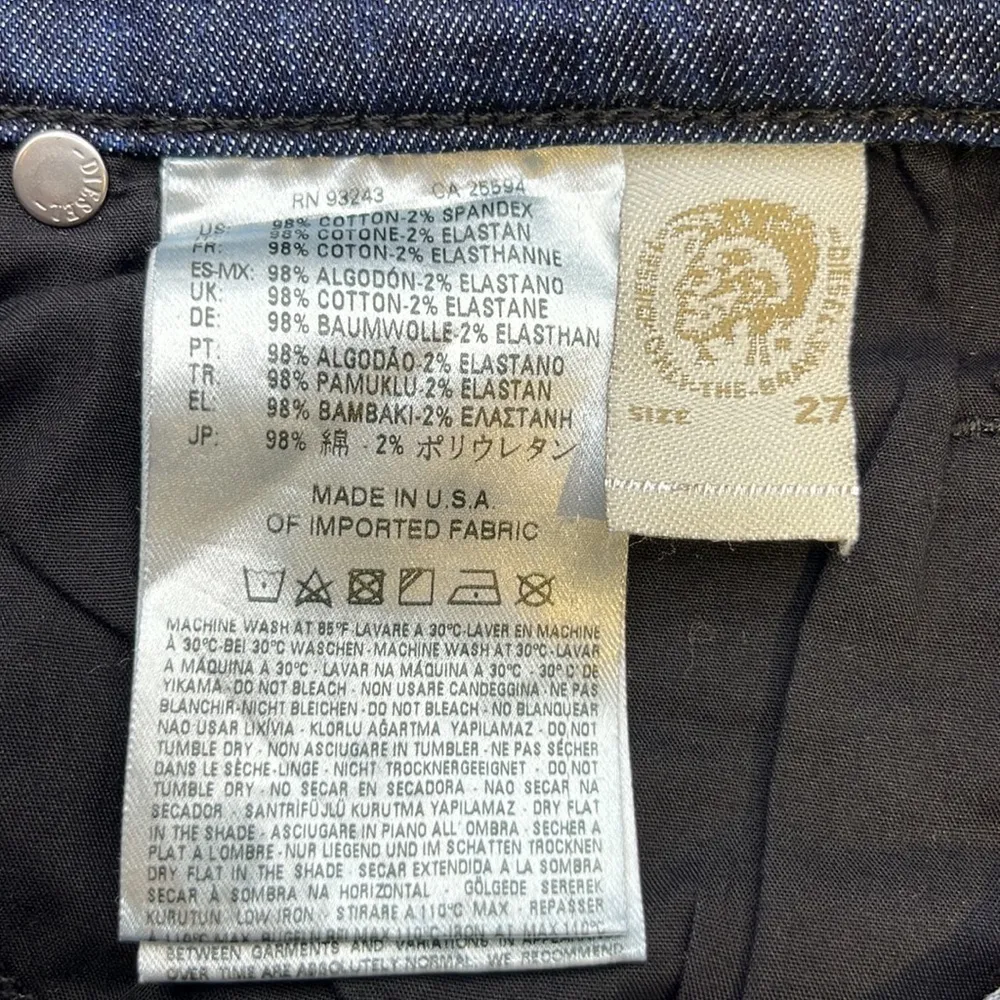 Diesel Industry Grupee Super Slim Skinny Low Waist Size 27 - Image 9