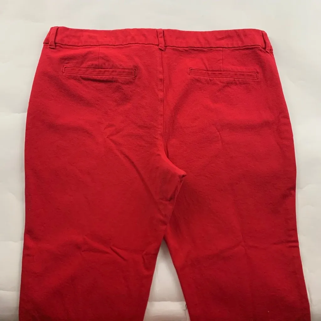 Old Navy Robbie Red Stretch Canvas Skinny Pixie Ankle Pant 16R - Image 6