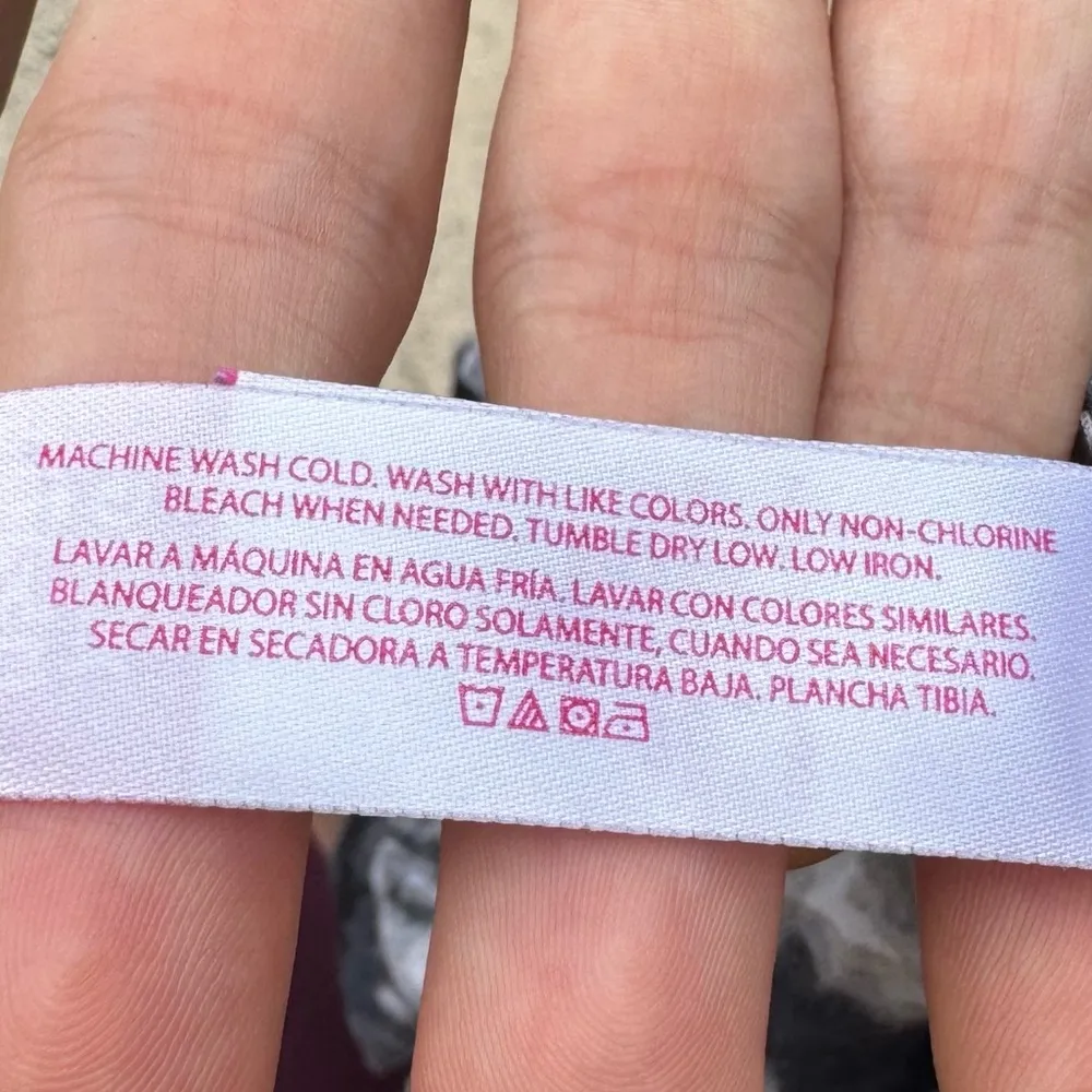 Black & white tie dyed backless juniors tank top / JR XL / Excellent condition - Image 14