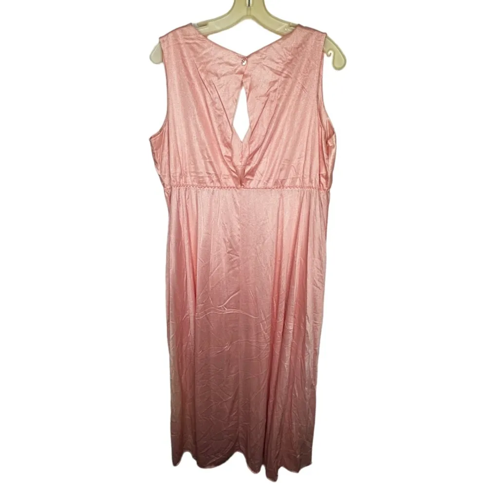 Vintage Pink Long‎ Nightgown Size M - Image 4