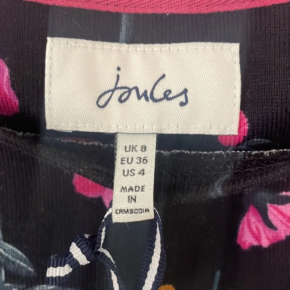 NWT NEW Joules Harbour Print Long Sleeve US size 4 🥰 Black - Image 8