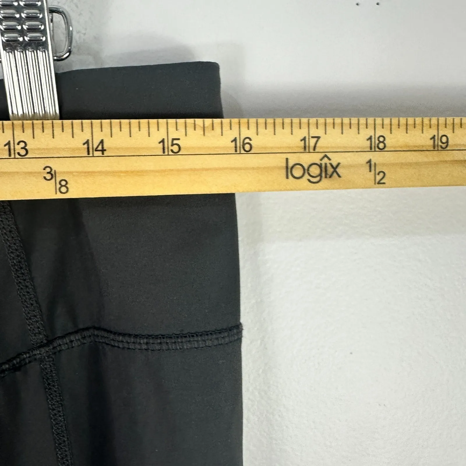 Tangerine Leggings Womens XL Black Gray Blue Colorblock Capri Athleisure Workout - Image 5