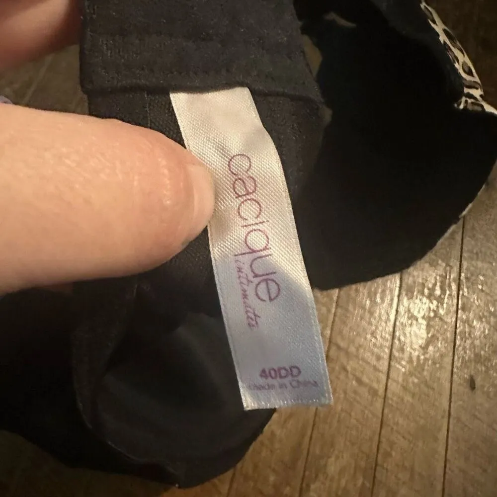 Cacique leopard print lined Lacy 40DD full coverage bra - Image 3