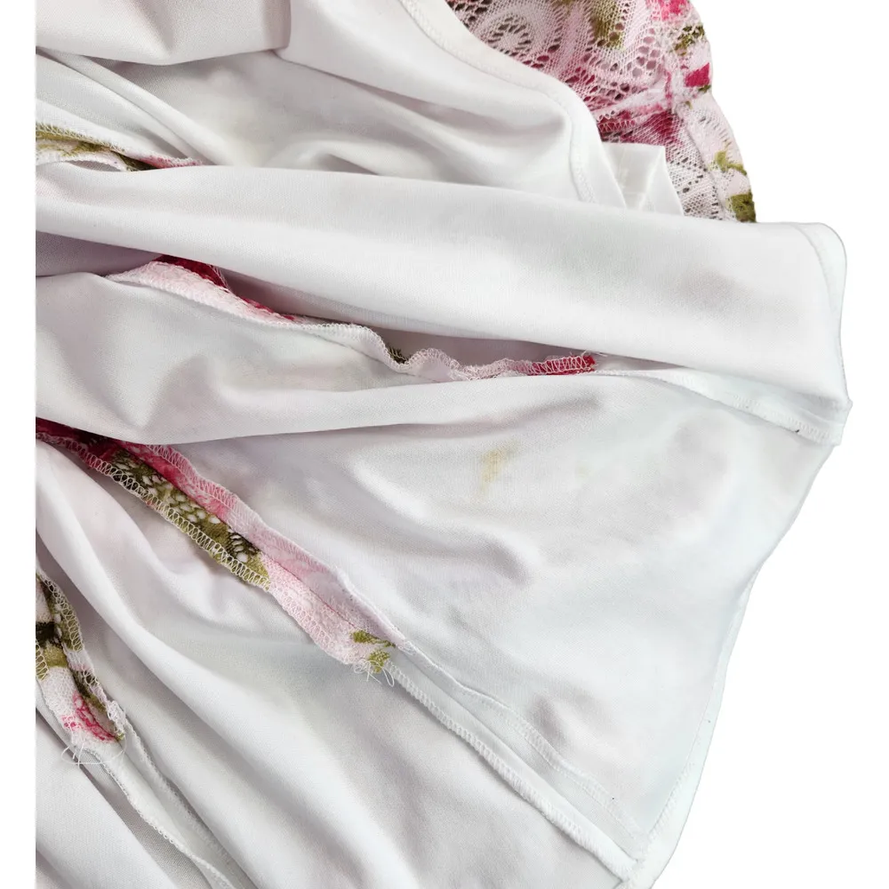 Studio One Womens 18 Sleeveless Floral Pink Roses Lace A-Line Dress Knee Length - Image 10