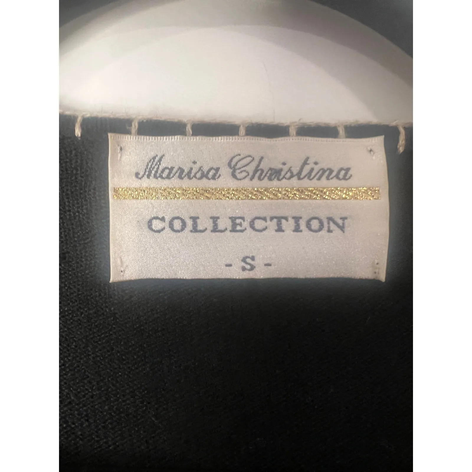 Women’s Vintage Boho Marissa Christina Linen Cardigan Small Black Brown Cream - Image 8