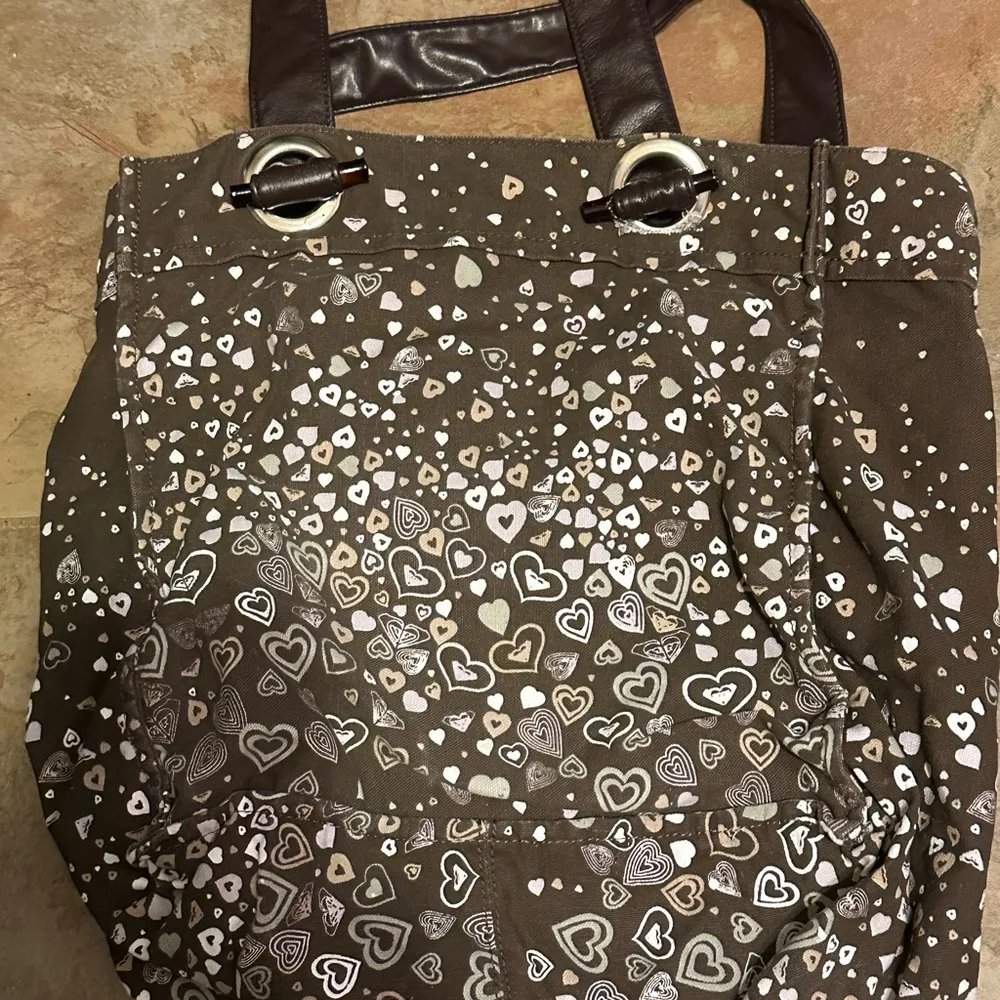 Roxy Brown ‎ tote with hearts - Image 5