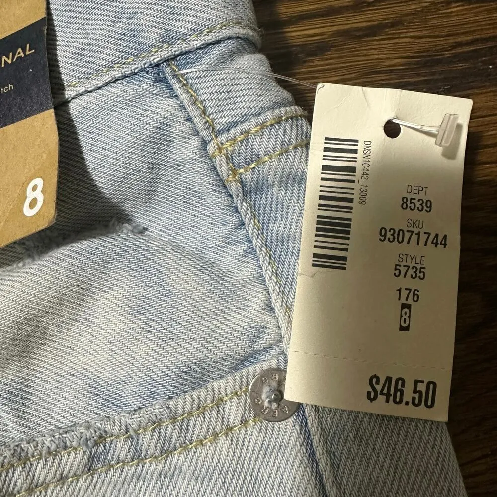 Aero Vintage High Rise Shorty Denim Shorts NEW Blue Size 8 - Image 3