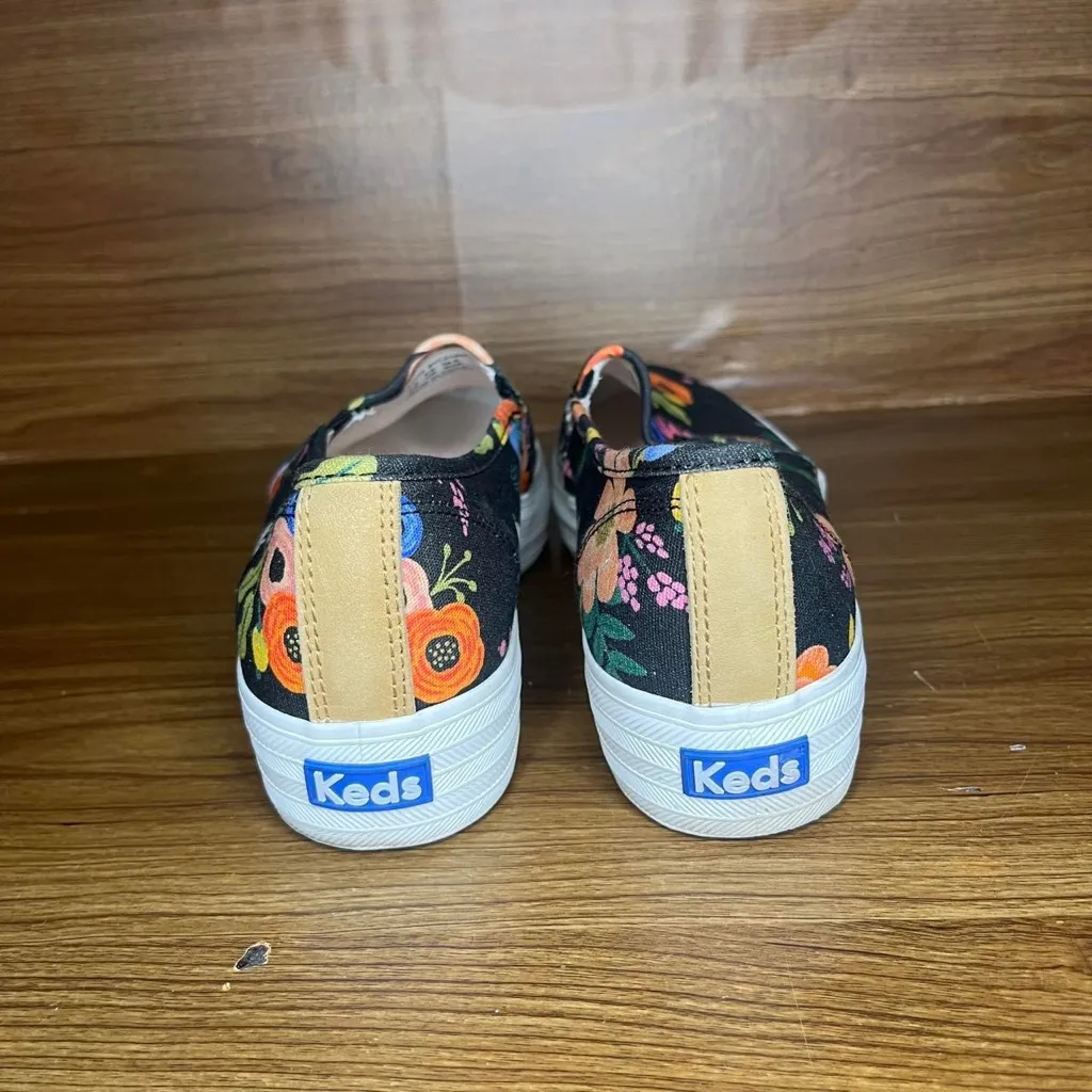 Keds X Rifle Paper Triple Decker Vintage Blossom platform slip on shoes - Image 4