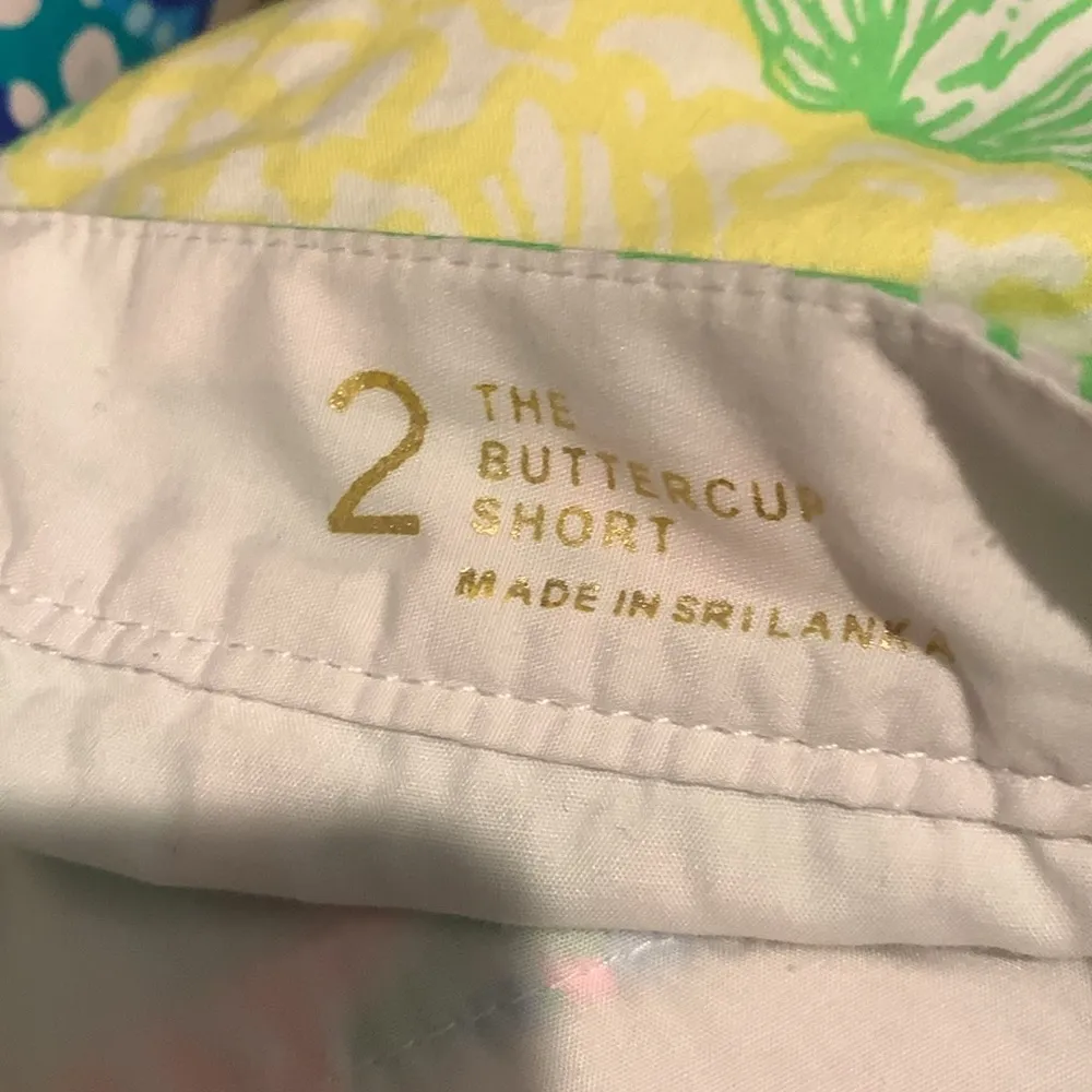 Lilly Pulitzer Buttercup Cotton Scalloped Shorts Hibiscus Stroll Floral - Image 6