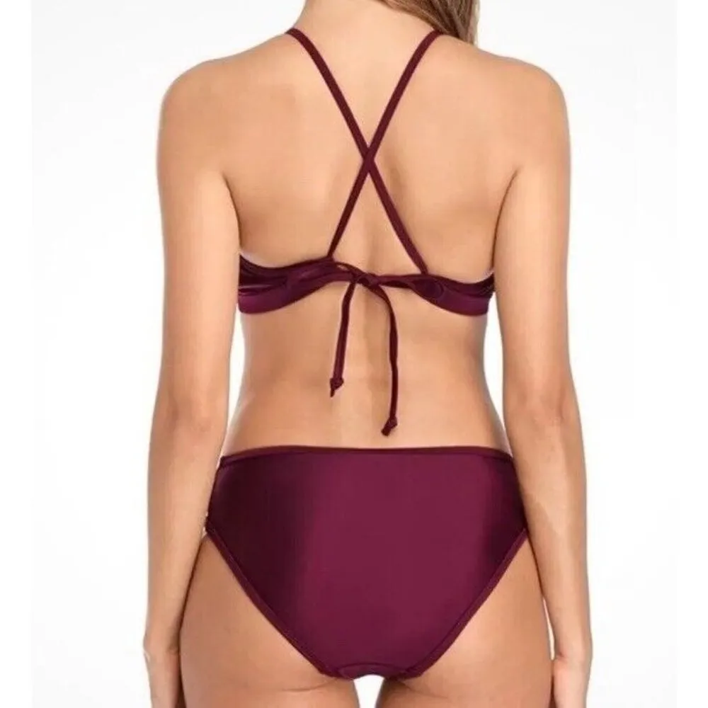 Women's Bikini, By Charmleaks/ Charmo, Size Medium (10) Wine red, BNWT. Red - Image 2