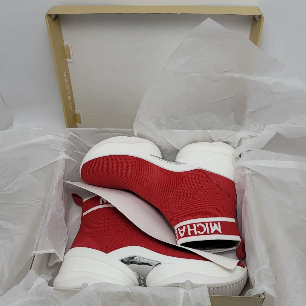 Michael Kors Olympia Stretch knit Ankle Socks Bootie Sneakers Chunky Sole Sz 9M - Image 11