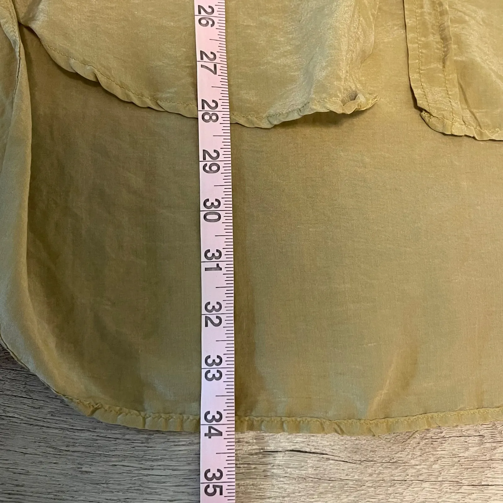 CP Shades Women's Long Sleeve Button Down Silk Tunic Top‎ Small - Image 6