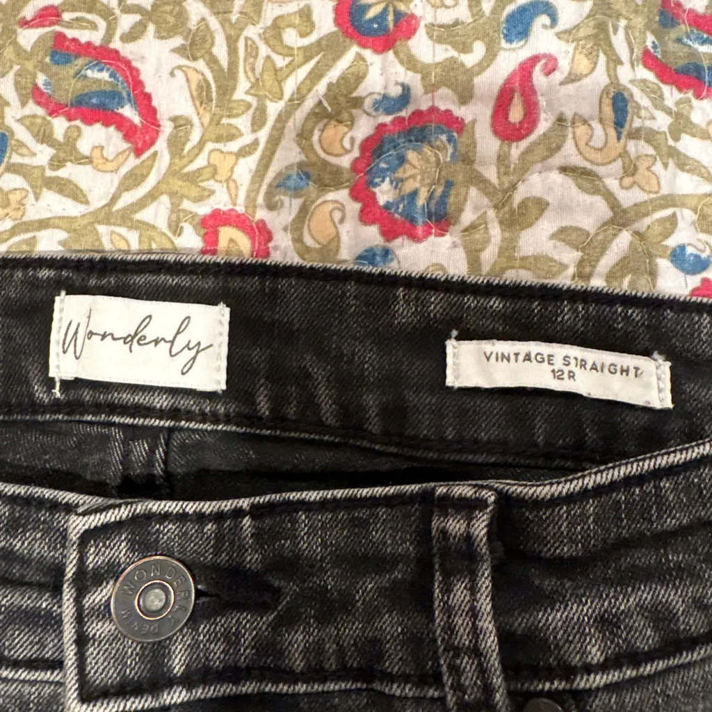 Wonderly Black Denim cutoff Shorts - Image 3