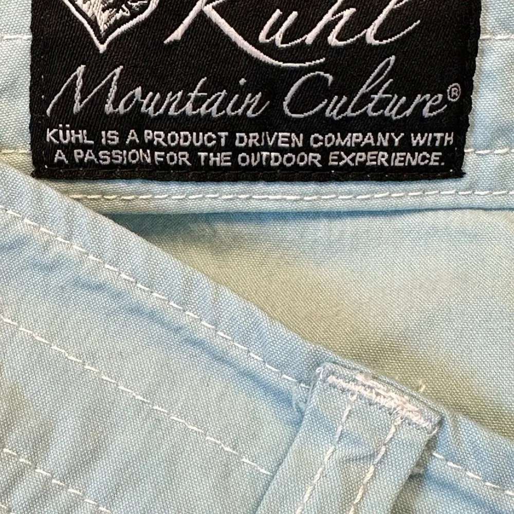 KUHL Mountain Culture Hiking Blue Bermuda Athleisure Shorts Size 6 EUC #1826 - Image 8