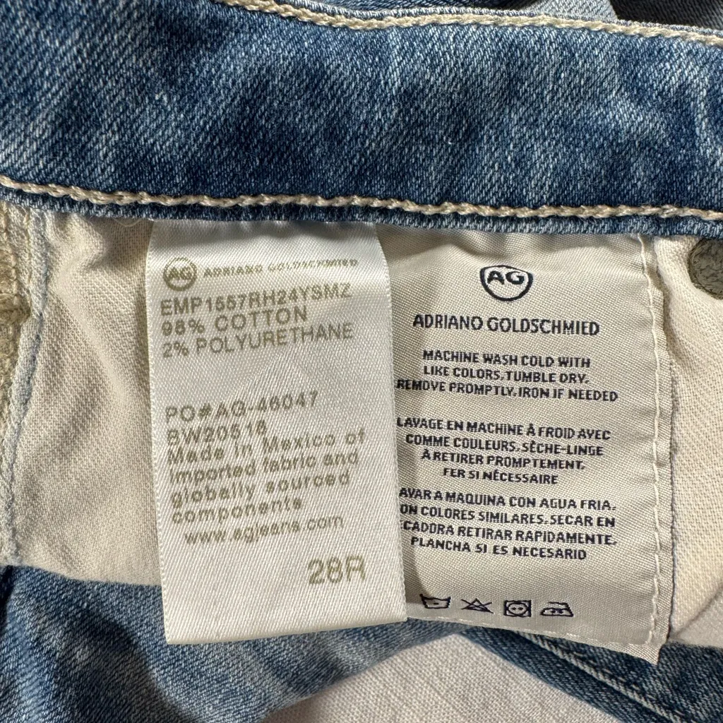 AG Adriano Goldschmied  Blue Denim Jeans - Image 4