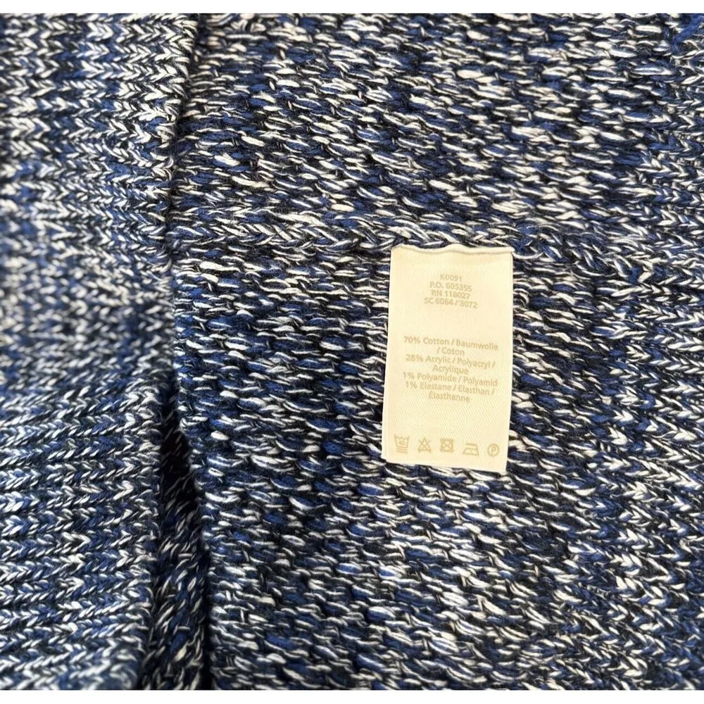 Boden Tori Womens Cardigan Blue Crewneck Knit 3/4 Sleeve Sweater Small - Image 10