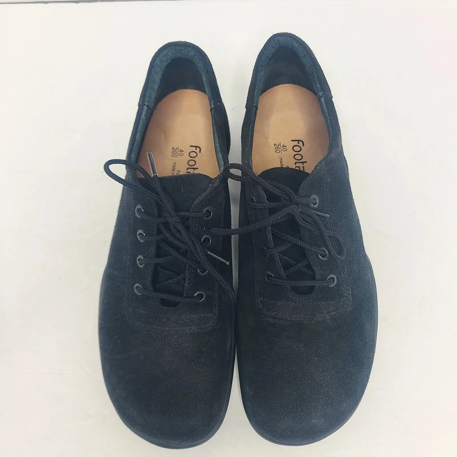 Birkenstock Footprints Women's Black Suede Lace Up Shoe EU 40 US 9 Narrow‎ - Image 5