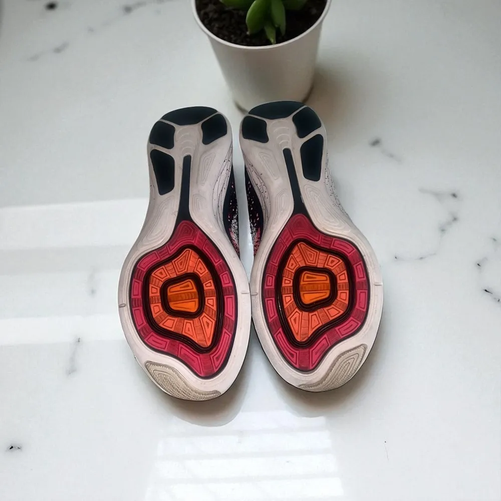 Nike Lunarlon Running Shoes Women's Sneakers Athletic Pink Black Size 7‎ - Image 7