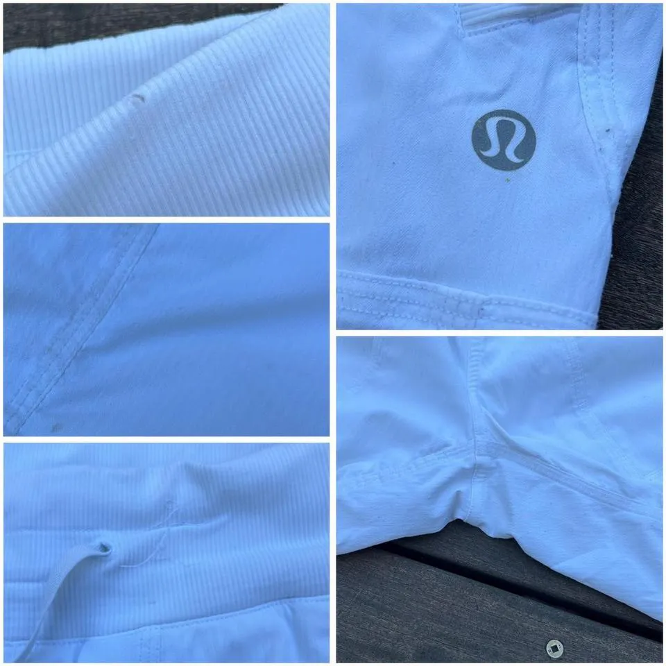 White Lululemon Dance Studio Mid Rise Cropped Pant Capri Pants - Image 8