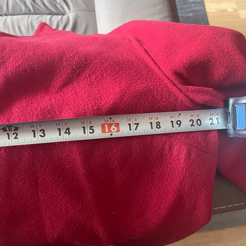 Talbots Vibrant Red Women's Wool Blazer jacket - Image 2