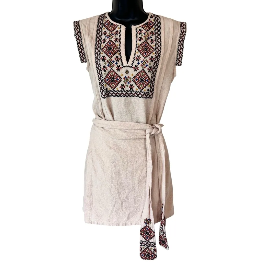 Free People Running Wild Embroidered Mini Dress - Image 13