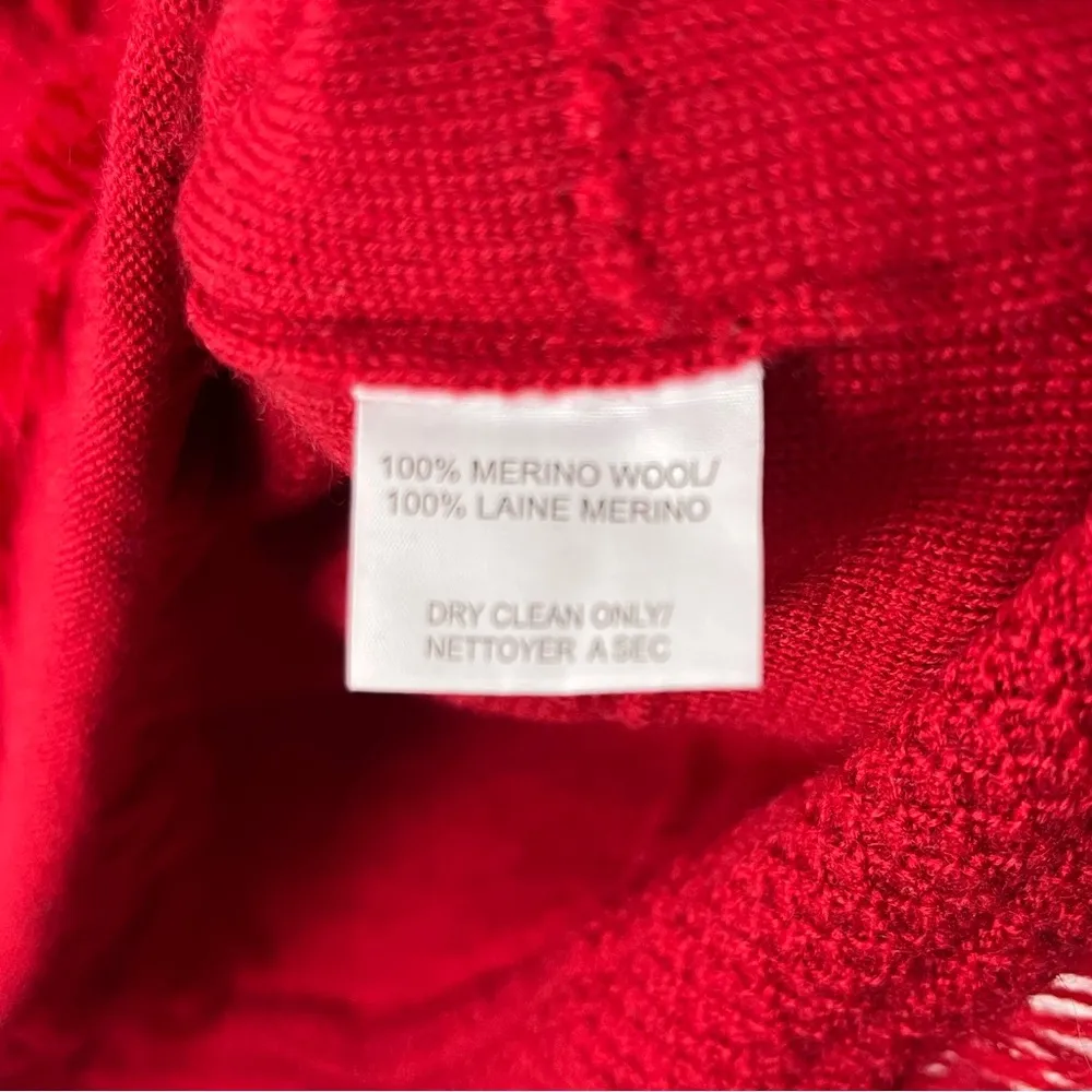 TRINA TURK 100% Merino Wool Sass Fringe Long Sleeves Sweater Dress, Size XS - Image 4