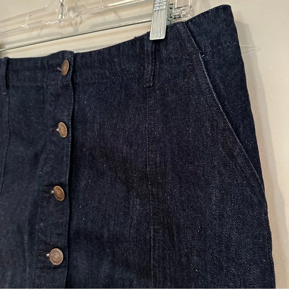 Forever 21 100% Cotton‎ Denim Mini Skirt Women's Size 31 Button Up NWOT - Image 3