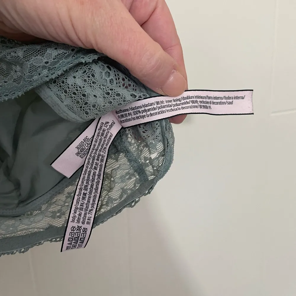 Victoria’s Secret Sage Green Lace Racerback Pullover Bralette ~ Women’s Size L - Image 7