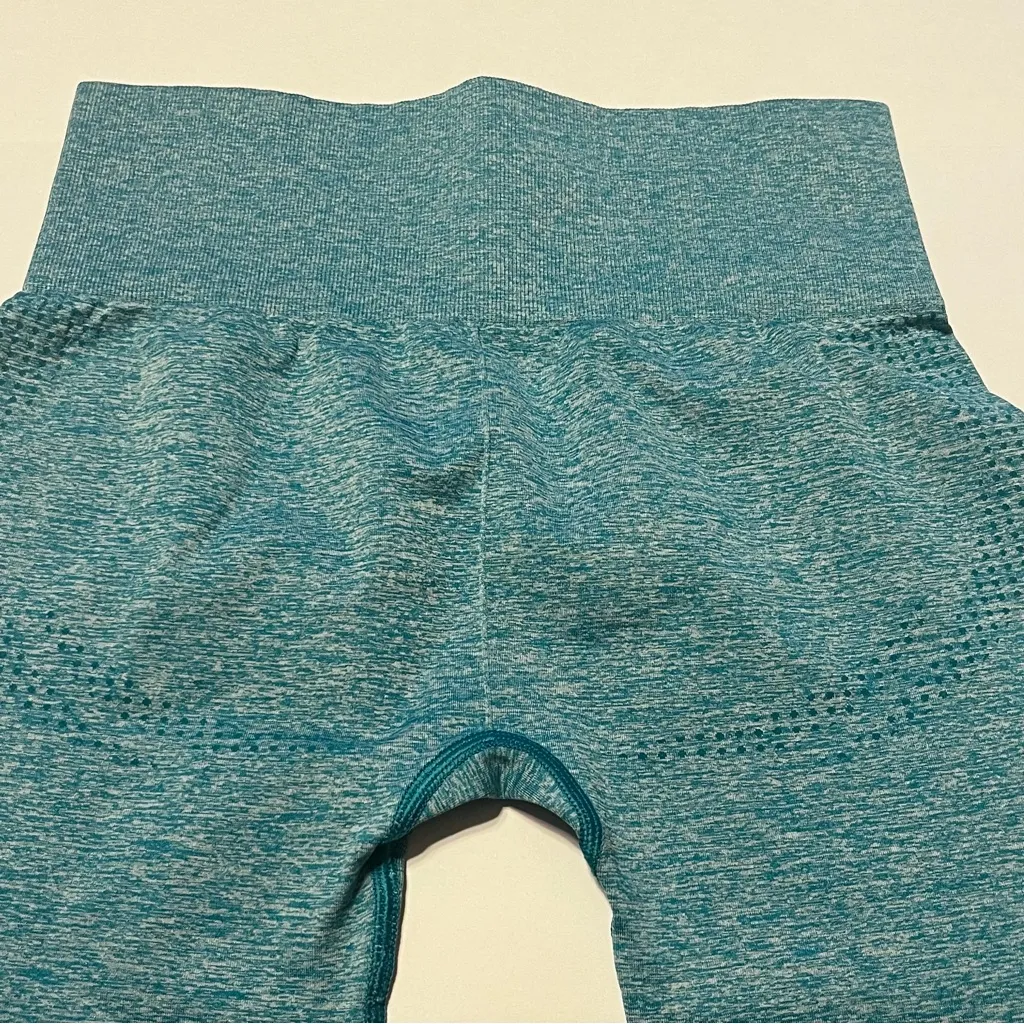 GymShark Womens Size XS Teal Blue Green Athletic Leggings Workout‎ Gym Stretch - Image 9