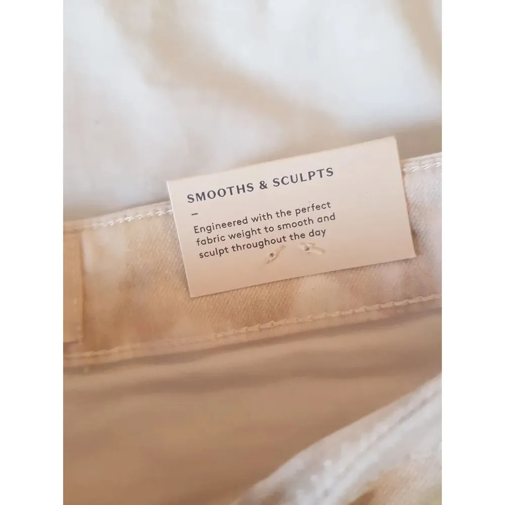 A New Day Womens Shorts Sz 4 Floral Print White High Rise Midi Smooth Sculpts - Image 8