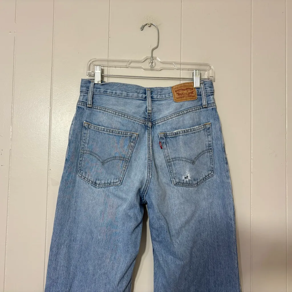 Levi’s 94 Baggy Jeans Women’s Size 27 Light Blue Vintage Fit - Image 10