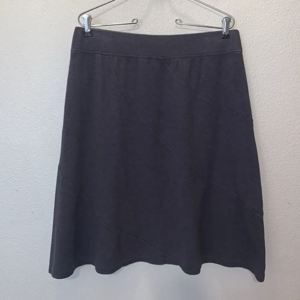 Great Northwest Clothing Company Great Northwest Indigo gray casual pull on midi skirt - Image 4