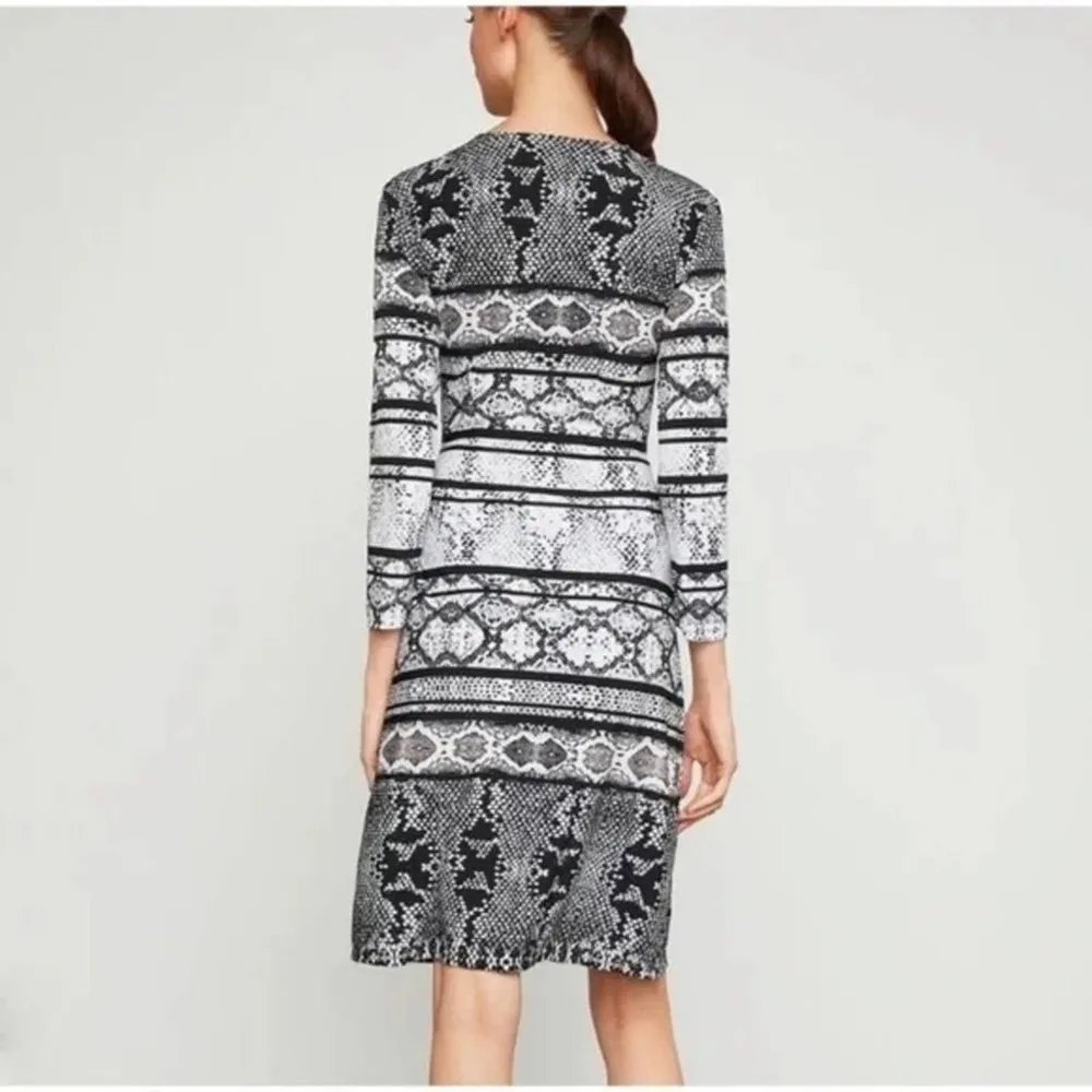 BCBG MAXAZRIA | Adele Wrap | Snakeskin print dress | Medium - Image 3