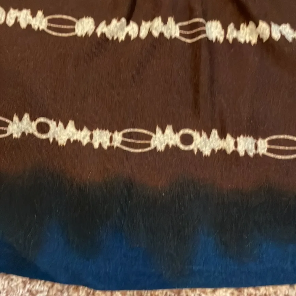 Blue brown ombré baby doll tunic top Size XXS - Image 4