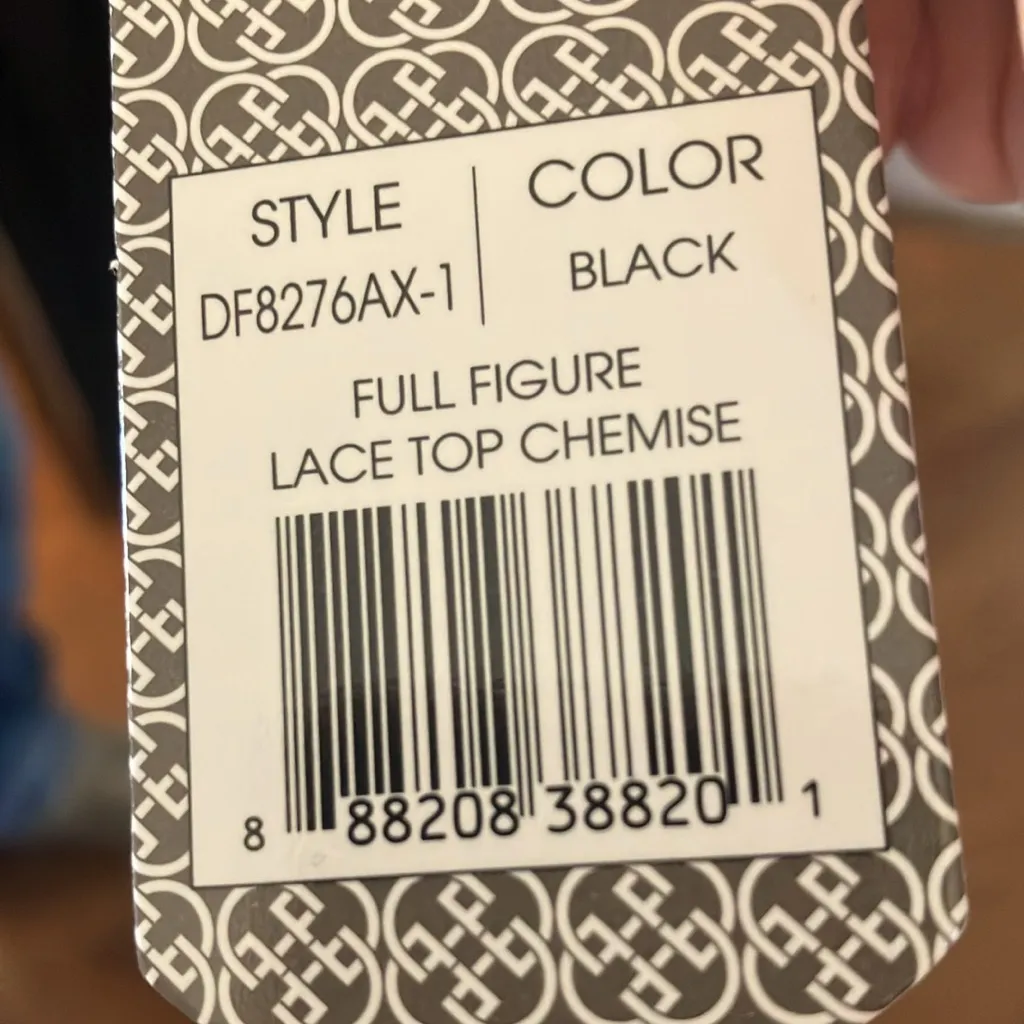 FINAL MARKDOWN Daisy Fuentes Elegant Black Lace nighty 1X NWT - Image 5