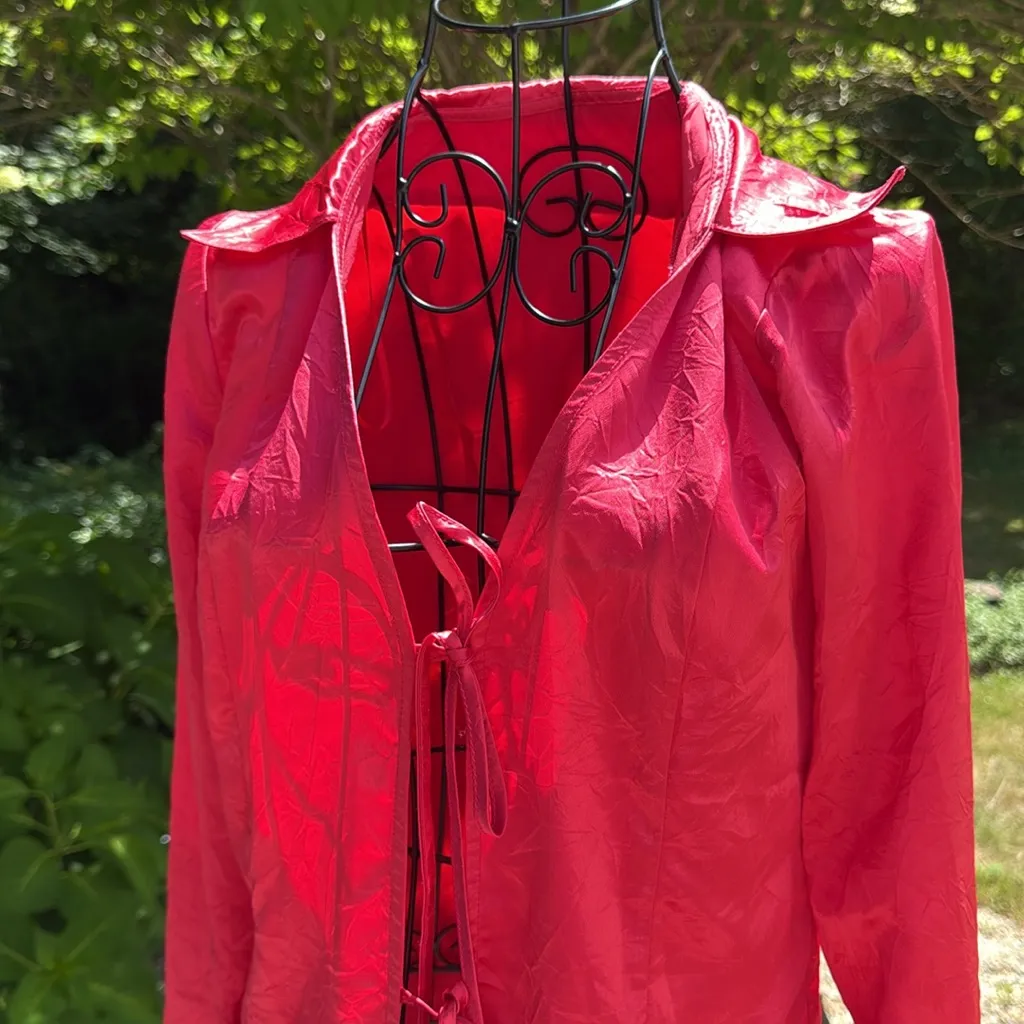 Free People  star eyes retro red top/blazer - Image 2